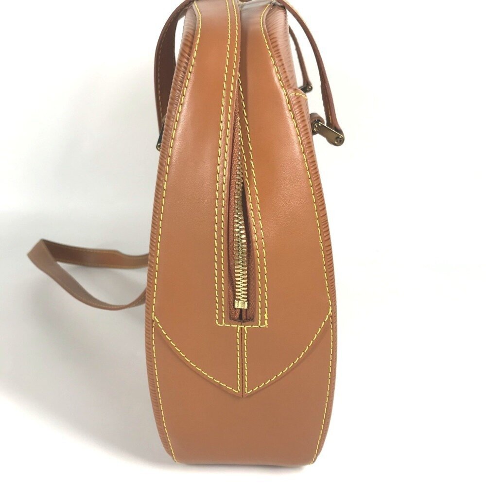 LOUIS VUITTON Authentic Brown Leather Shoulder Bag - Picture 3 of 10